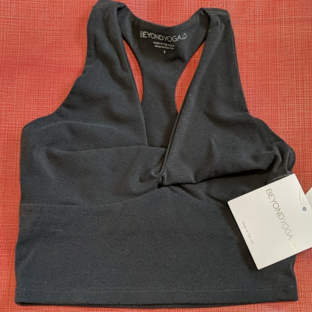 Beyond Yoga Twist Around Racerback Crop Small